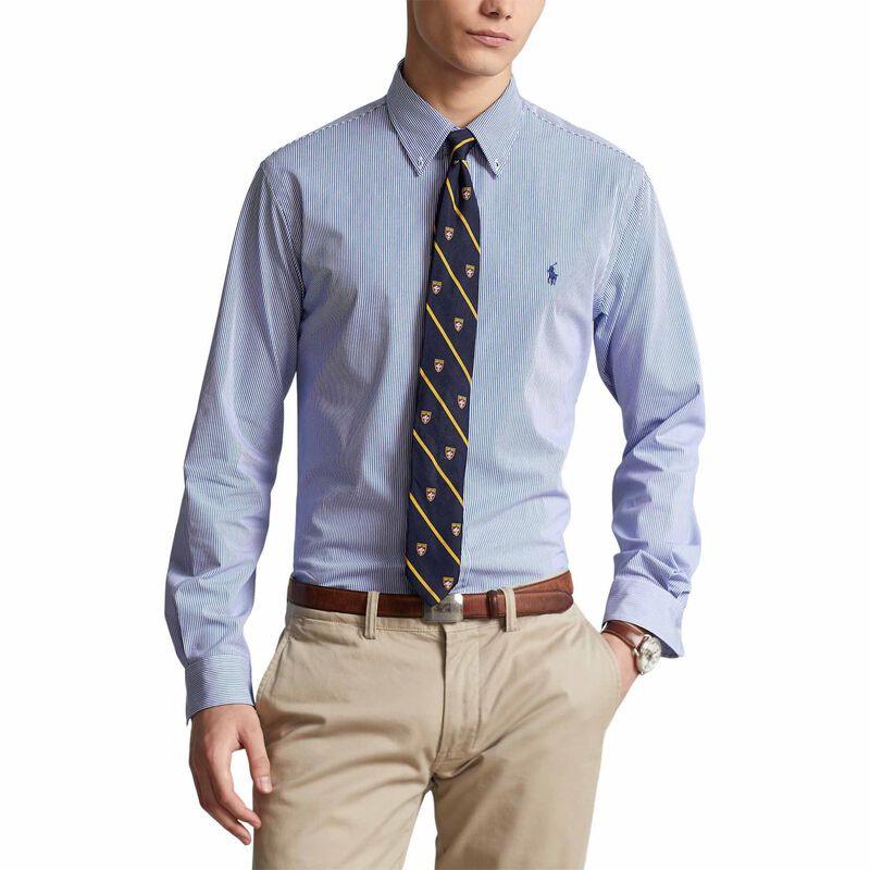 Polo Ralph Lauren Custom Fit Striped Stretch Poplin Shirt image number 0